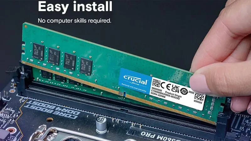 رم دسکتاپ DDR4-3200 کروشیال UDIMM CL22 CT102464BF832B