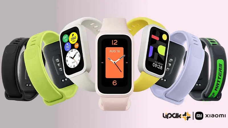 تصویری از تنوع رنگی Xiaomi Smart Band 9 Active