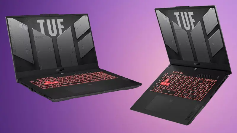 عکس دو زاویه مختلف لپتاپ ایسوس FA707NUG