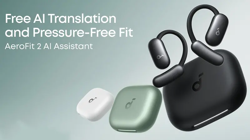 رنگ های مختلف هندزفری بی سیم انکر مدل Soundcore AEROFIT 2 AI Assistant A3874
